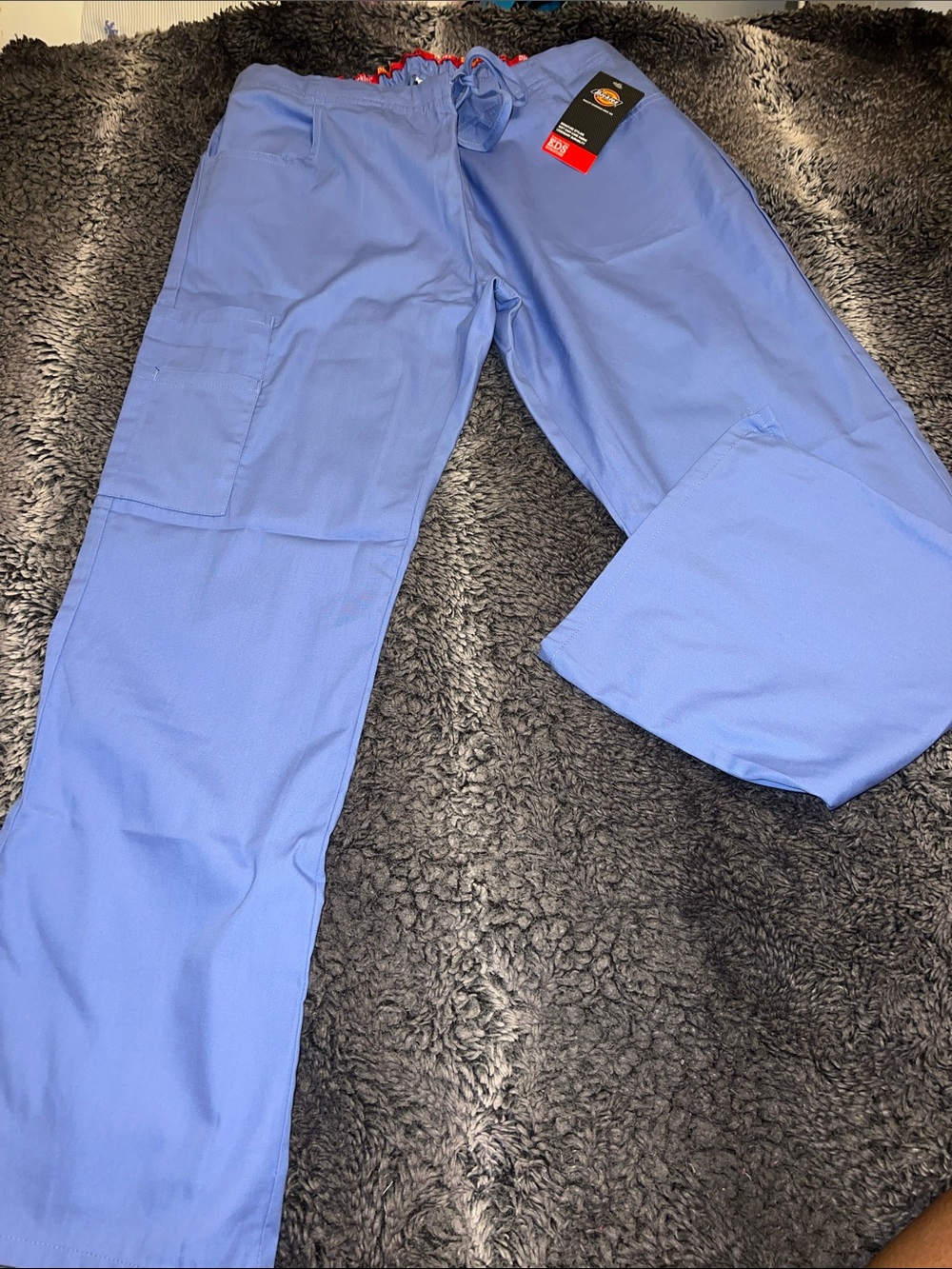 Dickies Women's Light Blue Cargo Scrub Pants
